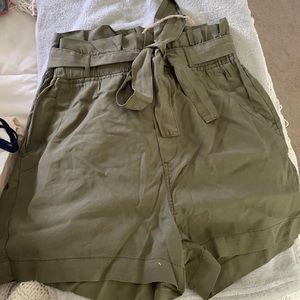 Olive green shorts